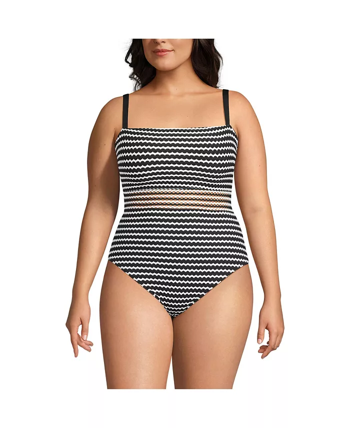 Женский купальник с кружевной отделкой, квадратным вырезом и высокими боковинами One Piece Swimsuit Lands' End, черный
Женский купальник с кружевной отделкой, квадратным вырезом и высокими боковинами One Piece Swimsuit Lands' End, черный