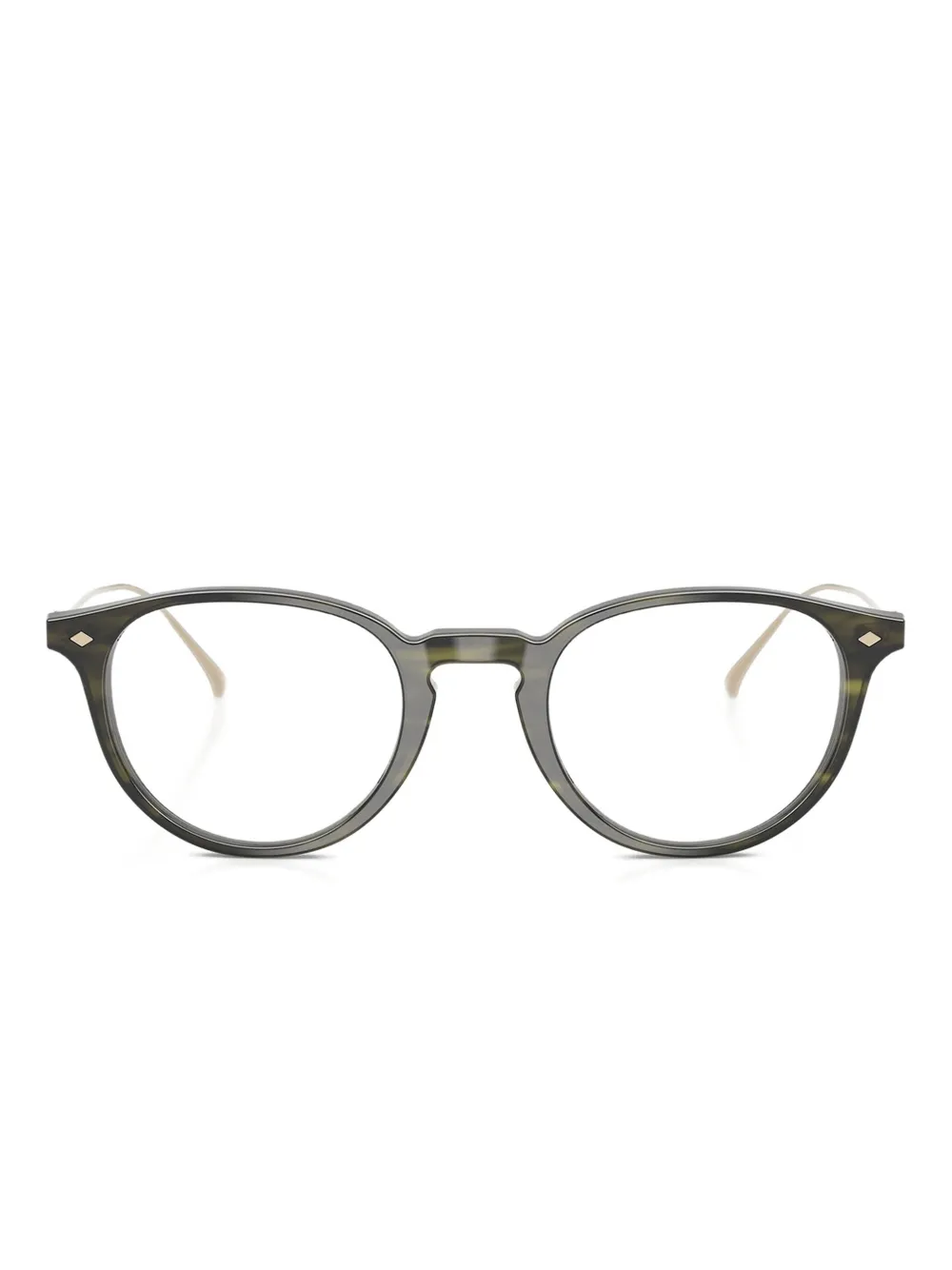 Очки в круглой оправе в полоску GIORGIO ARMANI, зеленый
Очки в круглой оправе в полоску GIORGIO ARMANI, зеленый