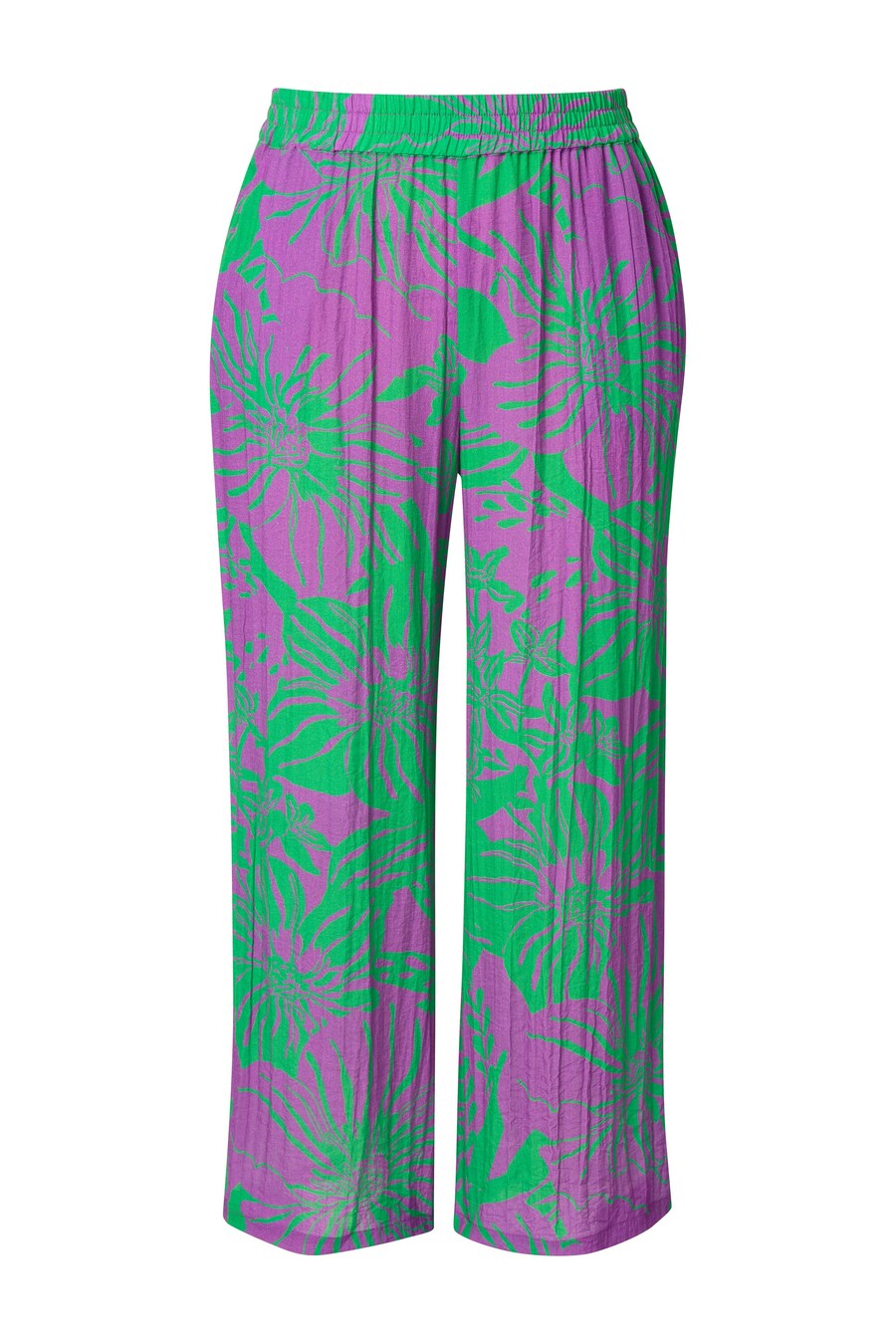 Брюки свободного кроя Ulla Popken, зеленый/фиолетовый
Брюки свободного кроя Ulla Popken, зеленый/фиолетовый