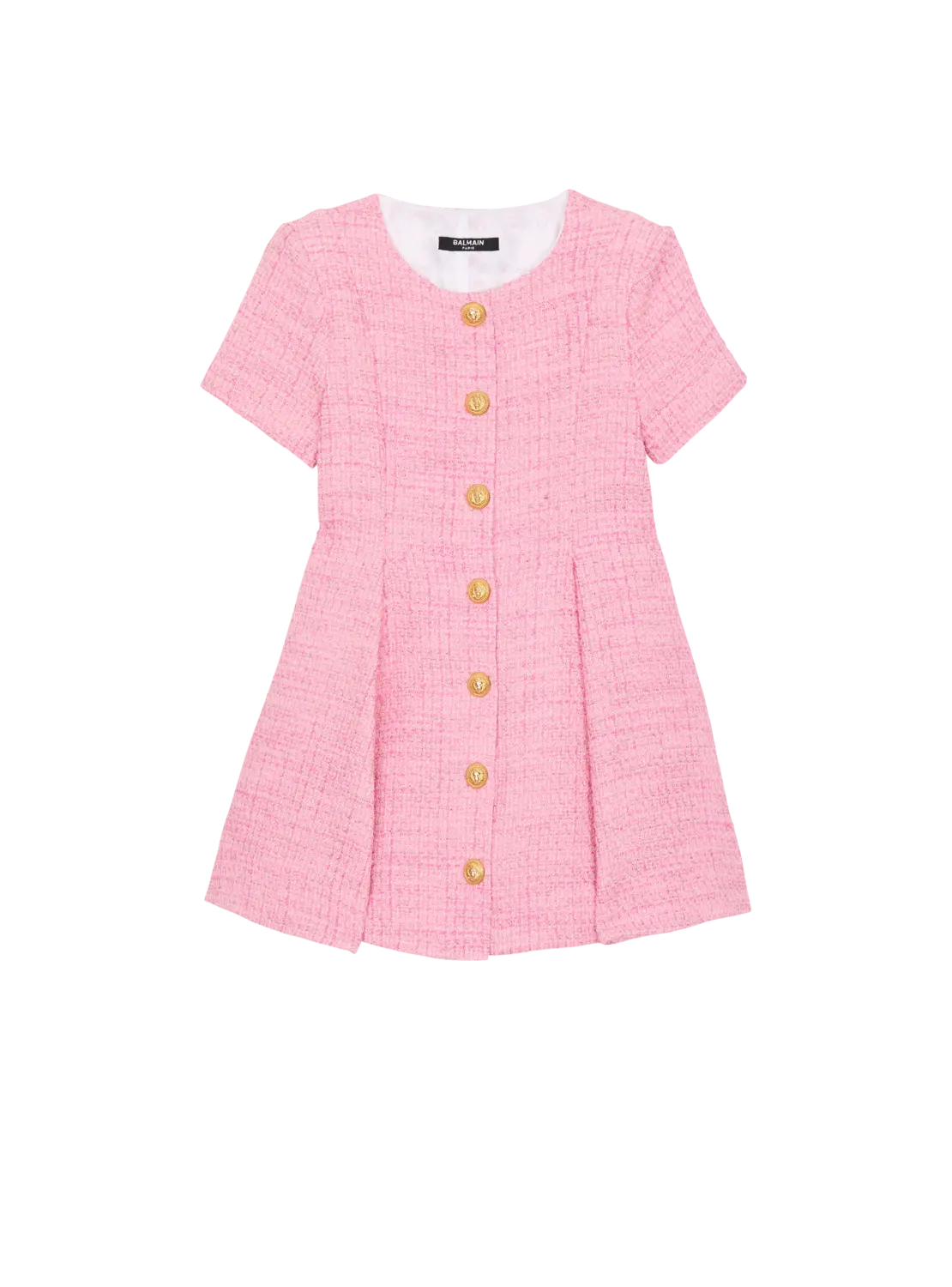Расклешенное твидовое платье Balmain, розовый
Расклешенное твидовое платье Balmain, розовый