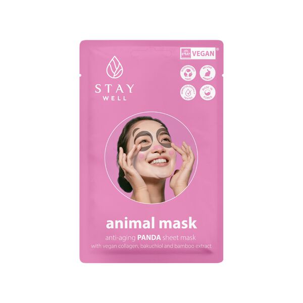 Маска для лица «Панда», 1 шт. Stay Well Animal
Маска для лица «Панда», 1 шт. Stay Well Animal
