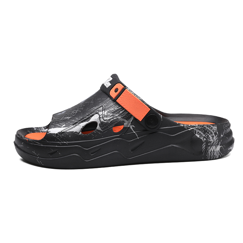 Тапочки-слайды мужские LONGYING, White Green 
Тапочки-слайды мужские LONGYING, White Green