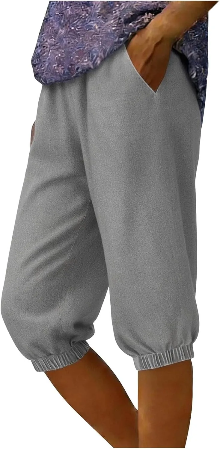 HGps8w женские капри из искусственного денима с эластичным поясом для лета и тренировок
HGps8w женские капри из искусственного денима с эластичным поясом для лета и тренировок