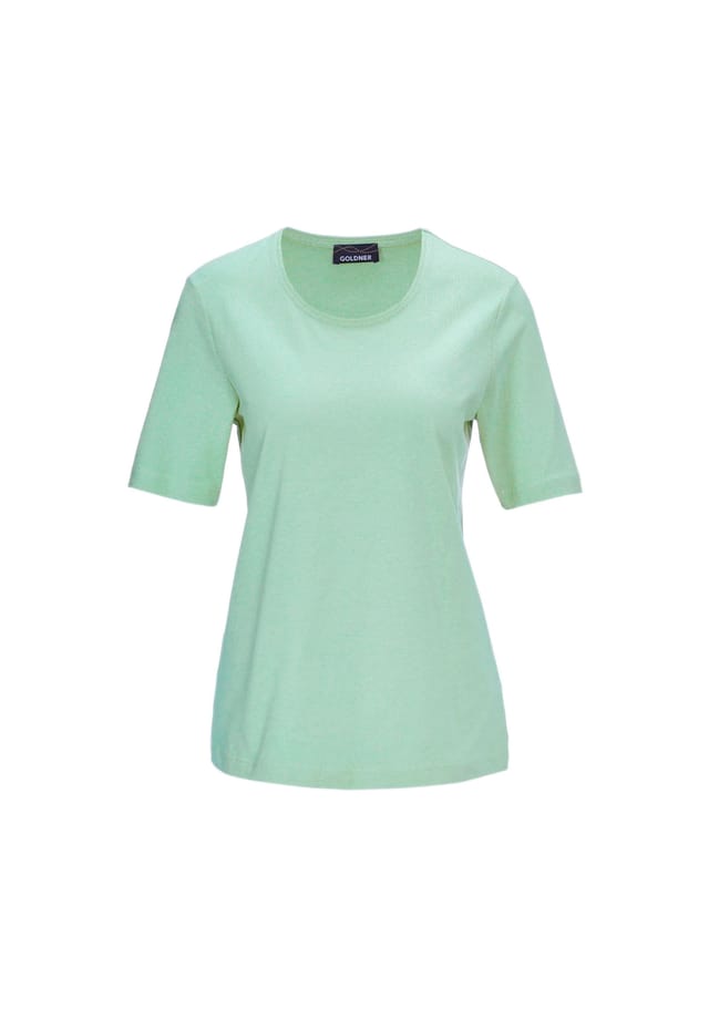 Короткий размер: базовая футболка из чистого хлопка. Goldner, зеленый
Короткий размер: базовая футболка из чистого хлопка. Goldner, зеленый