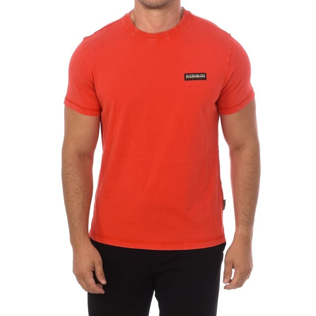 Мужская футболка с коротким рукавом и круглым вырезом np0a4gpe Napapijri, красный
Мужская футболка с коротким рукавом и круглым вырезом np0a4gpe Napapijri, красный