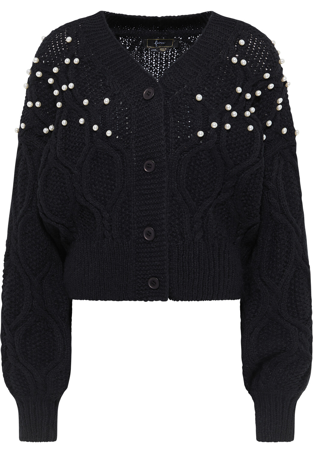 Толстовка faina Strickjacke, черный 
Толстовка faina Strickjacke, черный