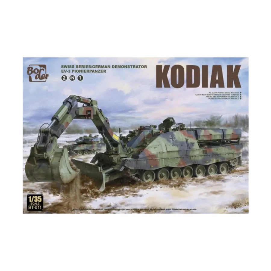 Танк Kodiak AEV3 Pionierpanzer (швейцарская/немецкая версии) (2 в 1), Tanks (1:35) (Border Models)
Танк Kodiak AEV3 Pionierpanzer (швейцарская/немецкая версии) (2 в 1), Tanks (1:35) (Border Models)