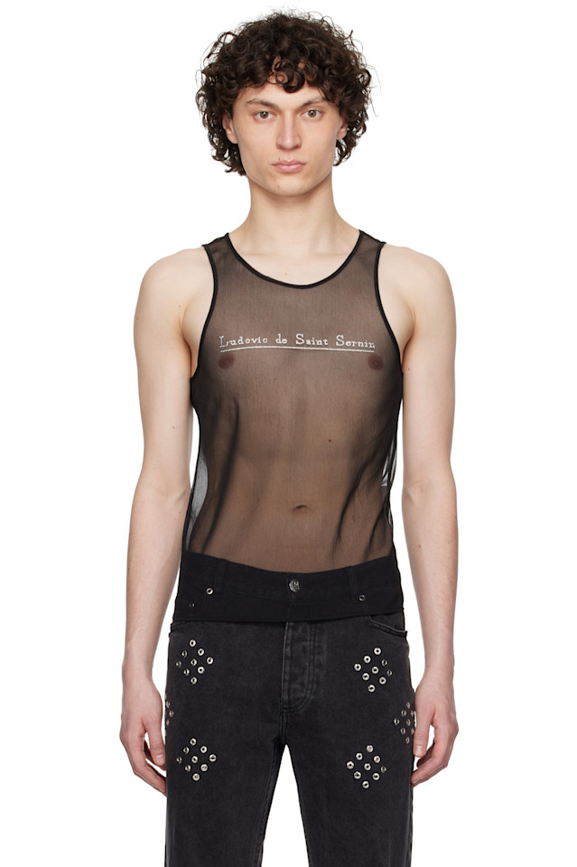 Кристальный топ Ludovic De Saint Sernin, черный
Кристальный топ Ludovic De Saint Sernin, черный