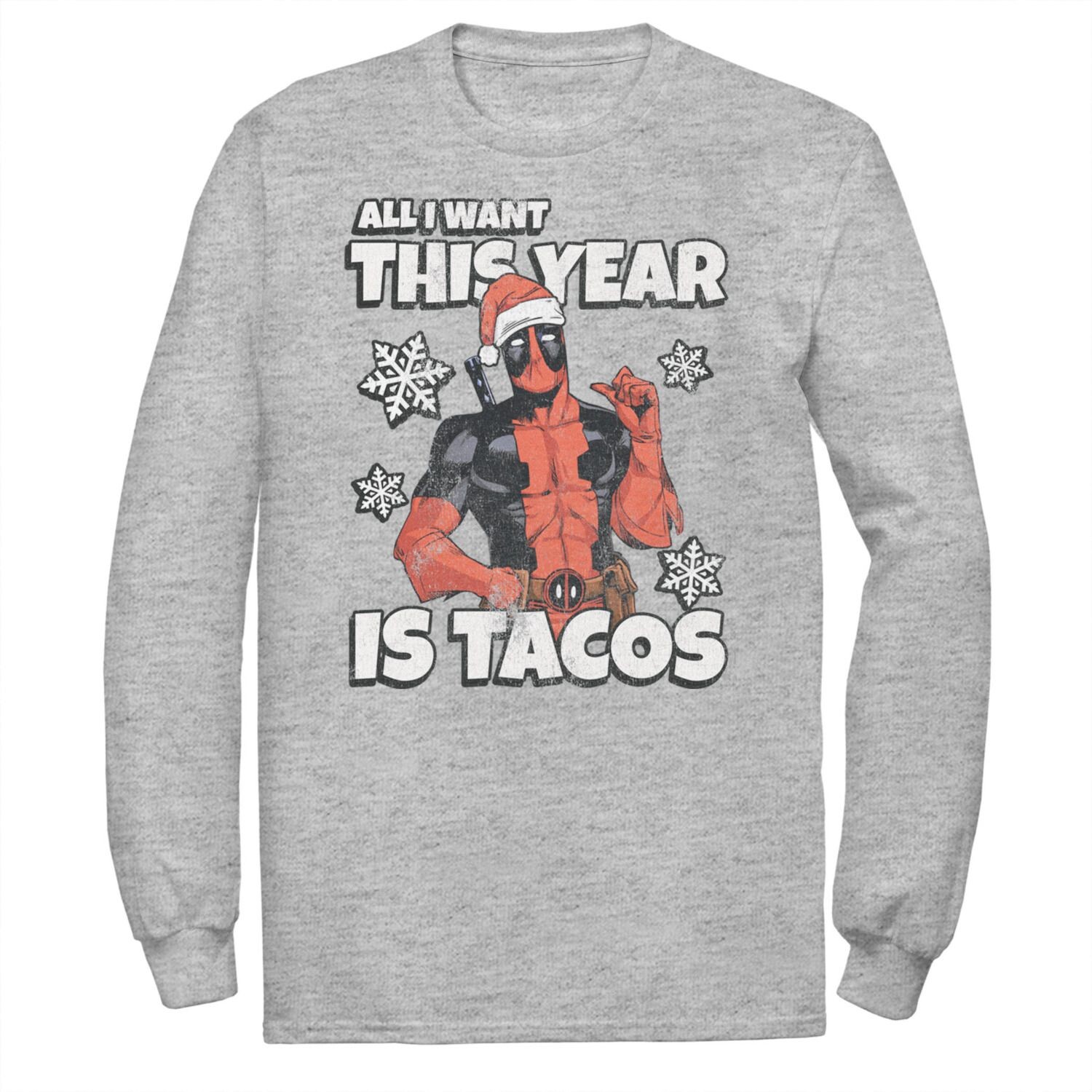 Мужская шляпа Санта-Клауса Marvel Deadpool, футболка I Want Tacos Licensed Character
Мужская шляпа Санта-Клауса Marvel Deadpool, футболка I Want Tacos Licensed Character