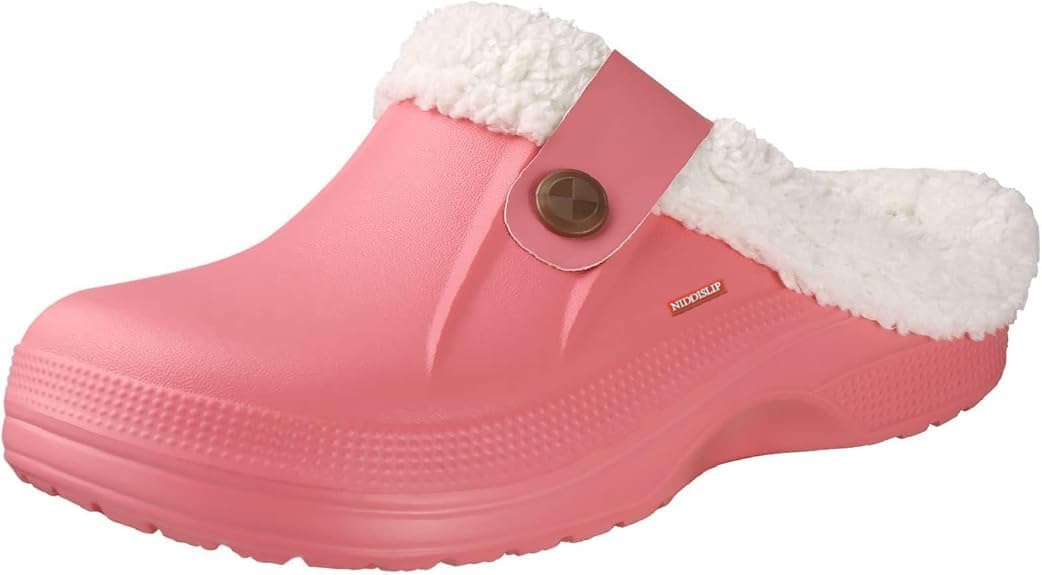 Унисекс зимние сабо с меховой подкладкой, обувь с амортизирующей флисовой стелькой, домашние и пушистые тапочки, удобные сабо с эффектом памяти, мягкая подкладка, садовые водонепроницаемые мюли Niddislip, розовый
Унисекс зимние сабо с меховой подкладкой, обувь с амортизирующей флисовой стелькой, домашние и пушистые тапочки, удобные сабо с эффектом памяти, мягкая подкладка, садовые водонепроницаемые мюли Niddislip, розовый