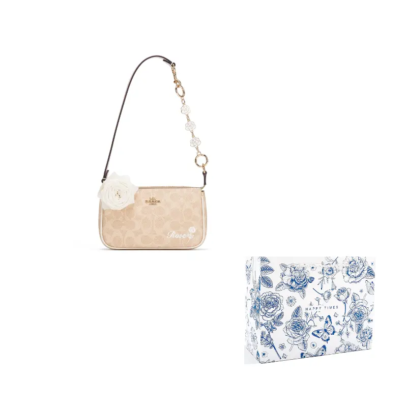 COACH Женская сумка через плечо из лакированного полотна маджонг малая в цвете песок и мел, Rose Tale
COACH Женская сумка через плечо из лакированного полотна маджонг малая в цвете песок и мел, Rose Tale