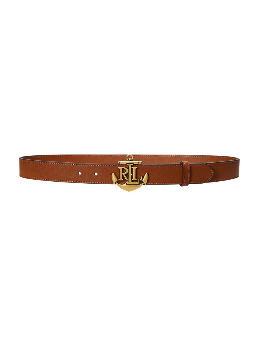 Кожаный ремень Lauren Ralph Lauren Belt, коричневый 
Кожаный ремень Lauren Ralph Lauren Belt, коричневый