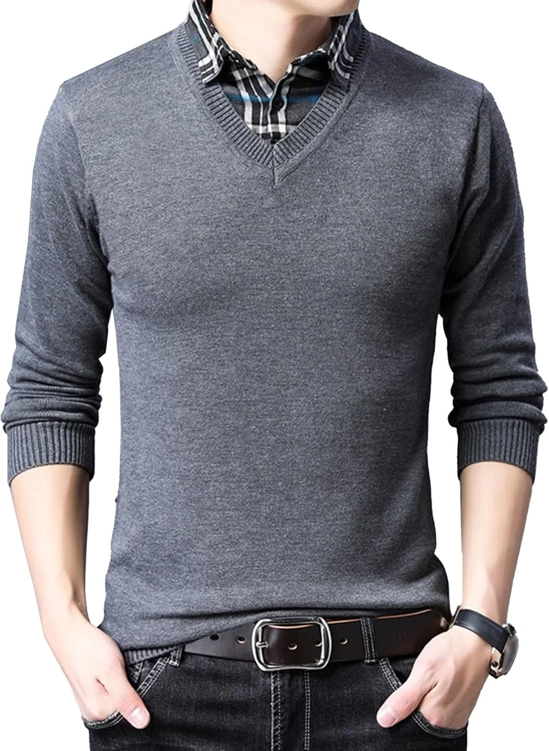 Мужской свитер с V-образным вырезом Soft Touch, легкий и дышащий
Мужской свитер с V-образным вырезом Soft Touch, легкий и дышащий