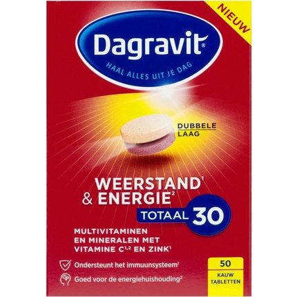Сопротивление и энергия Всего 30 Витаминов - Мультивитамины - 50 Таблеток Dagravit
Сопротивление и энергия Всего 30 Витаминов - Мультивитамины - 50 Таблеток Dagravit