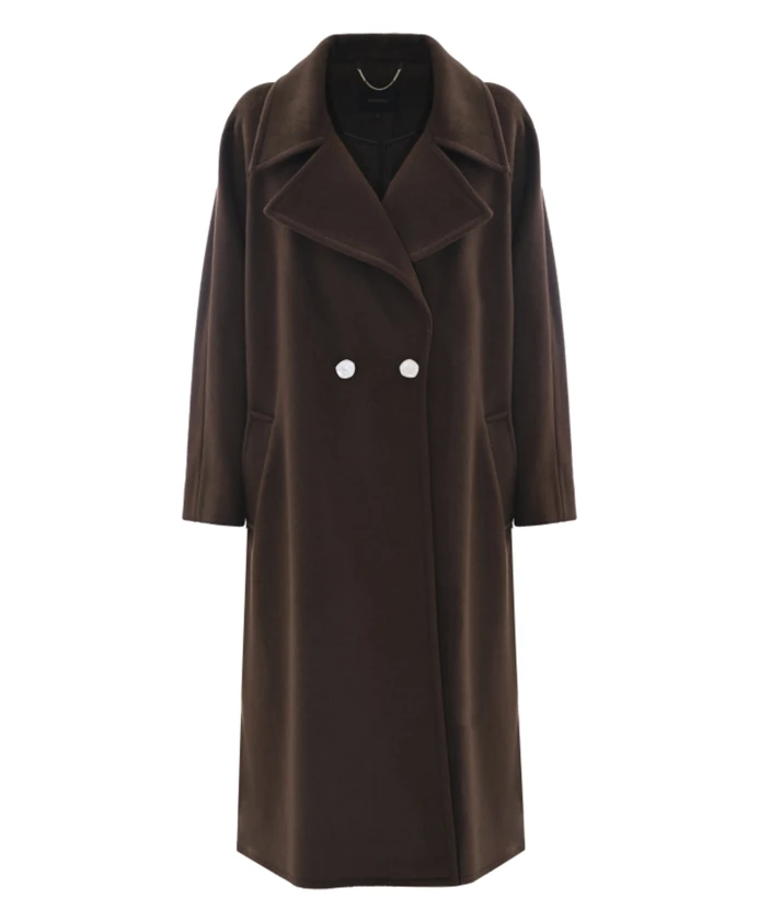 Классическое двубортное пальто. Kocca, коричневый
Классическое двубортное пальто. Kocca, коричневый
