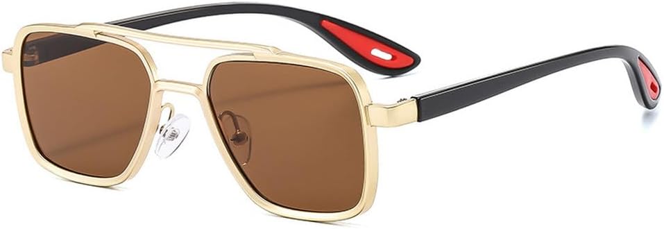 Мужские солнцезащитные очки в стиле ретро с металлическими двойными перемычками, модные солнцезащитные очки с защитой от УФ-излучения UV400, женские солнцезащитные очки класса люкс TKKTLLT, Golden Tea
Мужские солнцезащитные очки в стиле ретро с металлическими двойными перемычками, модные солнцезащитные очки с защитой от УФ-излучения UV400, женские солнцезащитные очки класса люкс TKKTLLT, Golden Tea