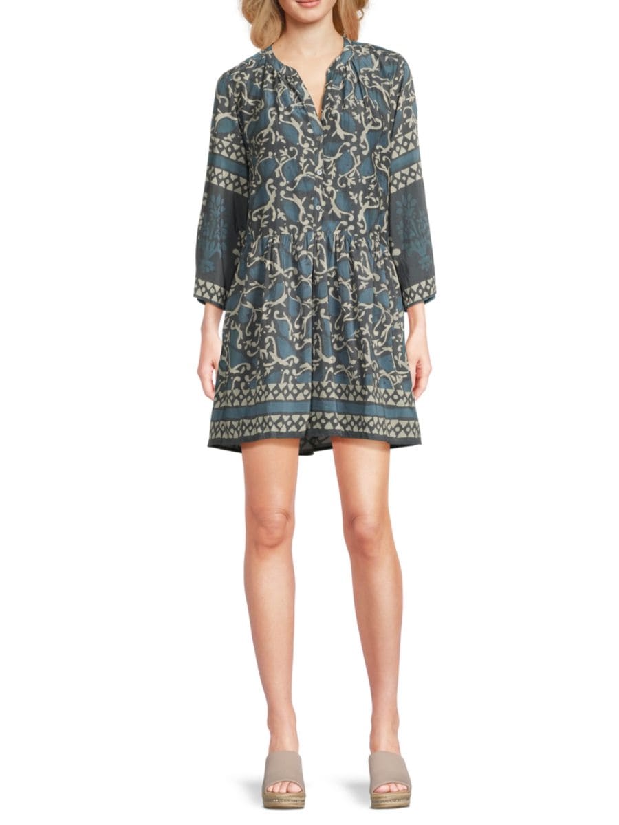 Мини-платье Talia с цветочным принтом из хлопка и шелка Velvet by Graham & Spencer, синий
Мини-платье Talia с цветочным принтом из хлопка и шелка Velvet by Graham & Spencer, синий