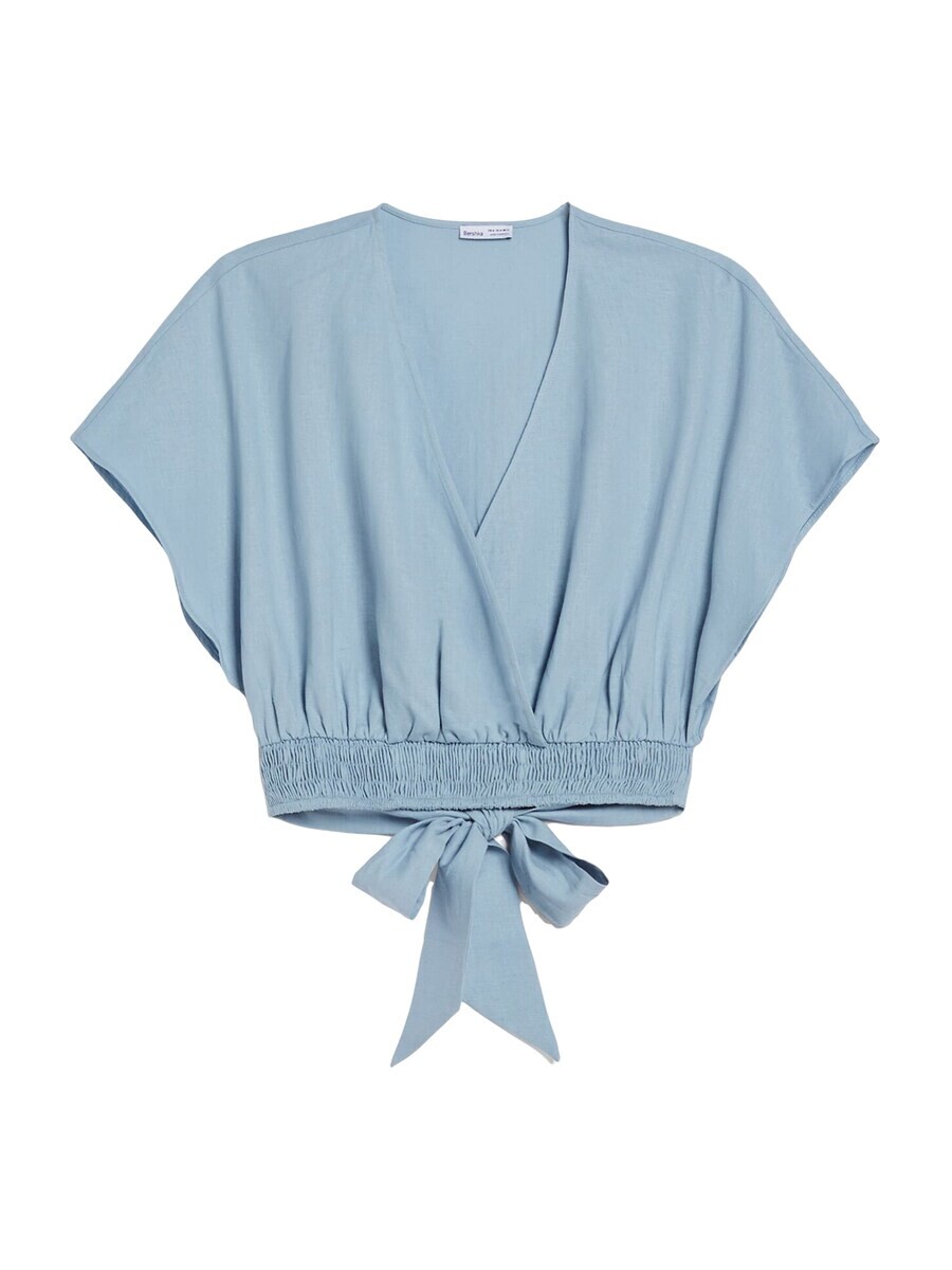 Блуза Bershka, светло-синий
Блуза Bershka, светло-синий