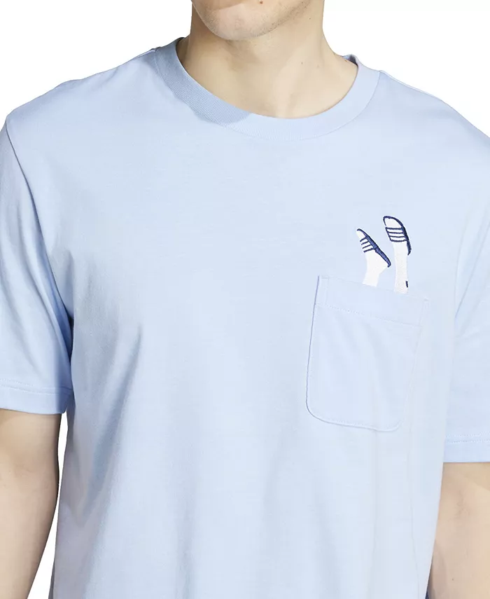 Мужская футболка с вышитым принтом и карманом Slide Regular-Fit adidas, синий
Мужская футболка с вышитым принтом и карманом Slide Regular-Fit adidas, синий