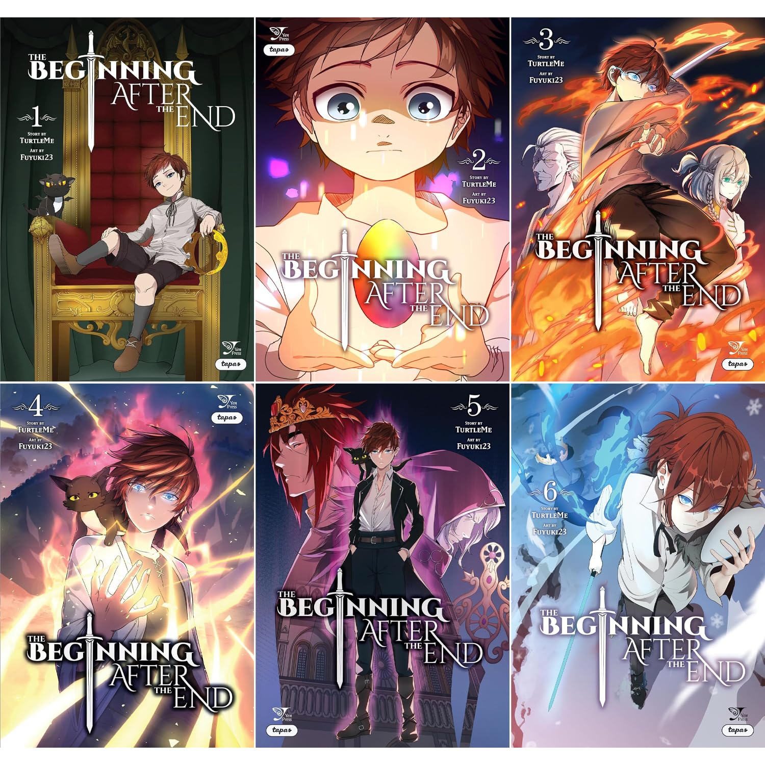 The Beginning after the End (Comic) Series. Vol. 1-6 (Yen Press)
The Beginning after the End (Comic) Series. Vol. 1-6 (Yen Press)