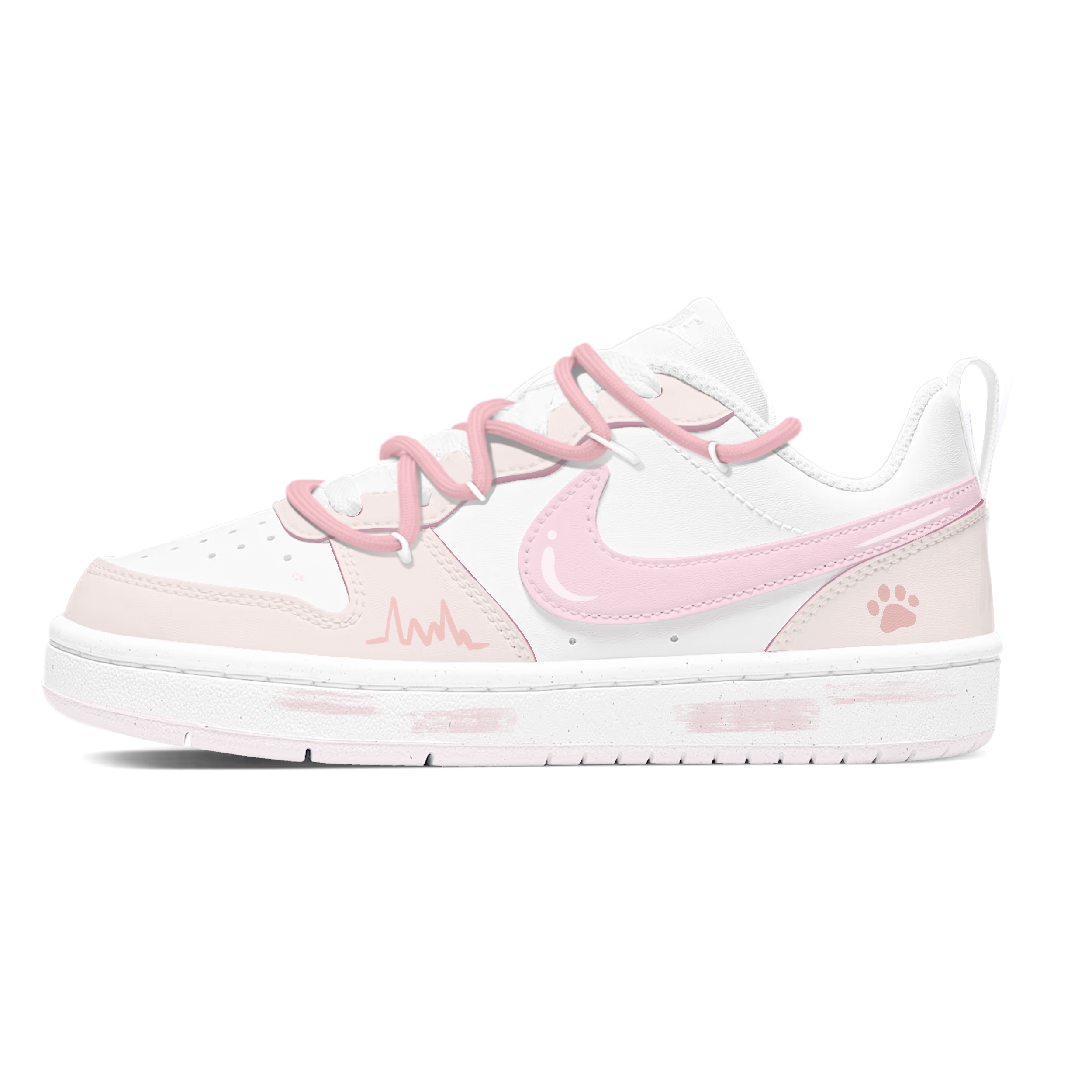 Детские кроссовки для скейтбординга Court Borough Sparkling Cat Paw с нескользящей подошвой и износостойкими протекторами. Подростки. Nike, розовый
Детские кроссовки для скейтбординга Court Borough Sparkling Cat Paw с нескользящей подошвой и износостойкими протекторами. Подростки. Nike, розовый