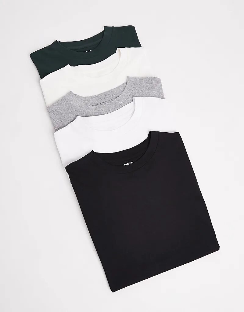 Набор из 5 футболок оверсайз от ASOS DESIGN Essentials разных цветов
Набор из 5 футболок оверсайз от ASOS DESIGN Essentials разных цветов