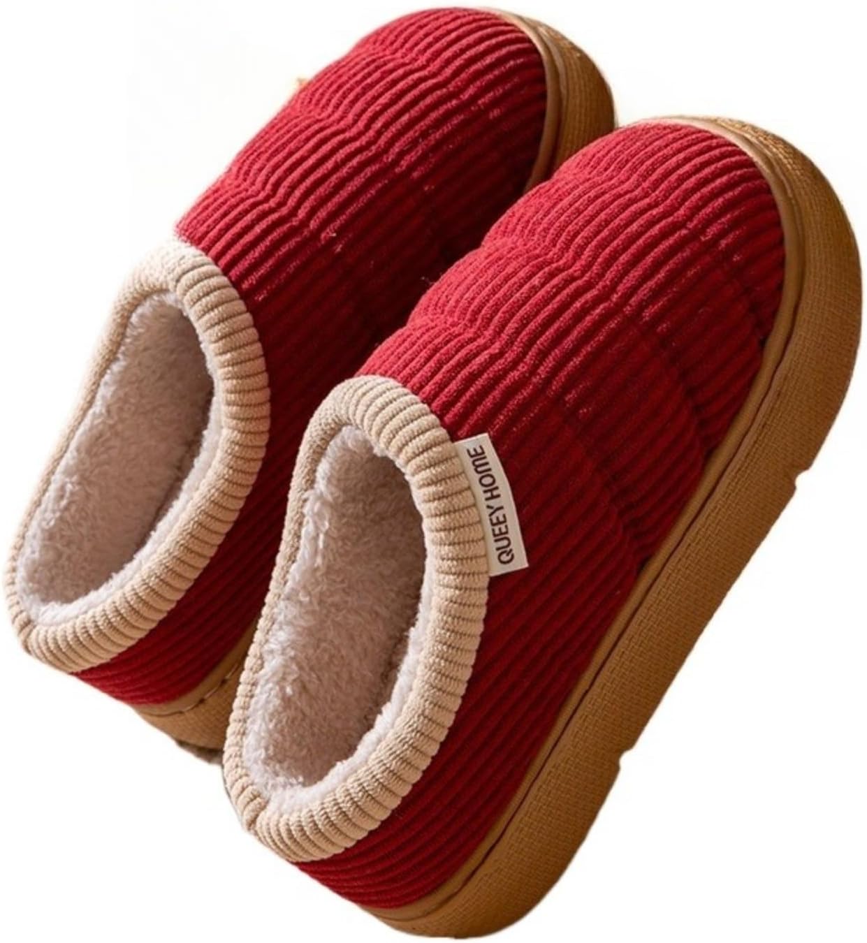 Мужские и женские плюшевые полностью закрытые домашние тапочки - зимние теплые тапочки с флисовой подкладкой и толстой EVA подошвой для уюта дома Azttoztto, темно-красный
Мужские и женские плюшевые полностью закрытые домашние тапочки - зимние теплые тапочки с флисовой подкладкой и толстой EVA подошвой для уюта дома Azttoztto, темно-красный