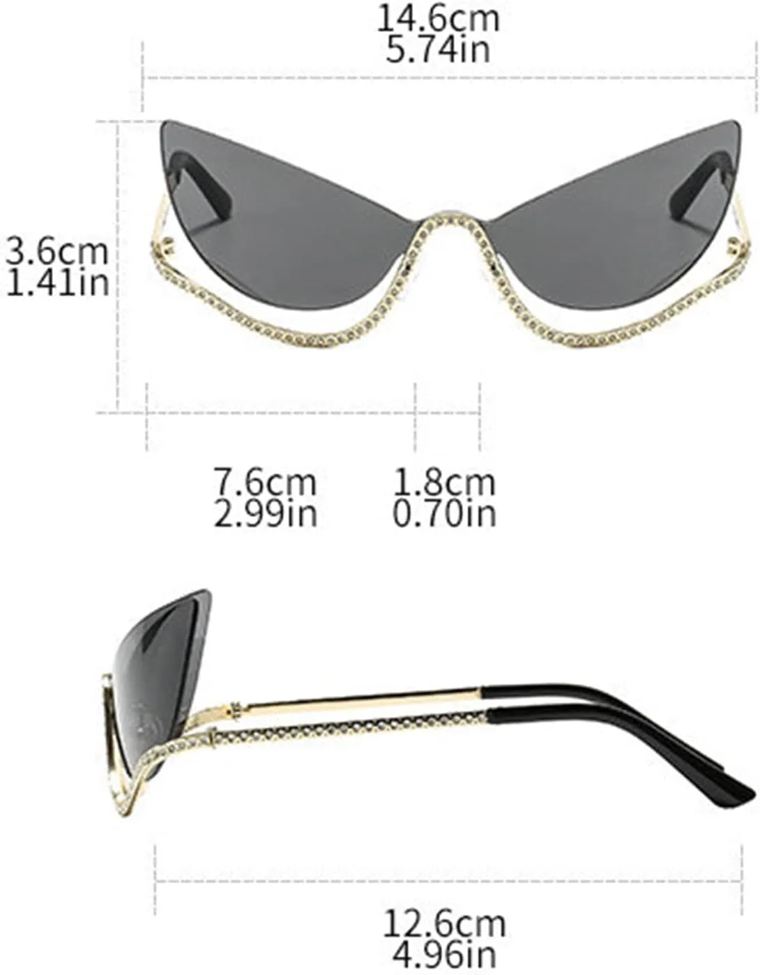 Солнцезащитные очки Willochra Fashion Cat Eye для женщин и мужчин, модные, большие, полуободковые, узкие, золотистые, с защитой от УФ-излучения UV400, C6
Солнцезащитные очки Willochra Fashion Cat Eye для женщин и мужчин, модные, большие, полуободковые, узкие, золотистые, с защитой от УФ-излучения UV400, C6