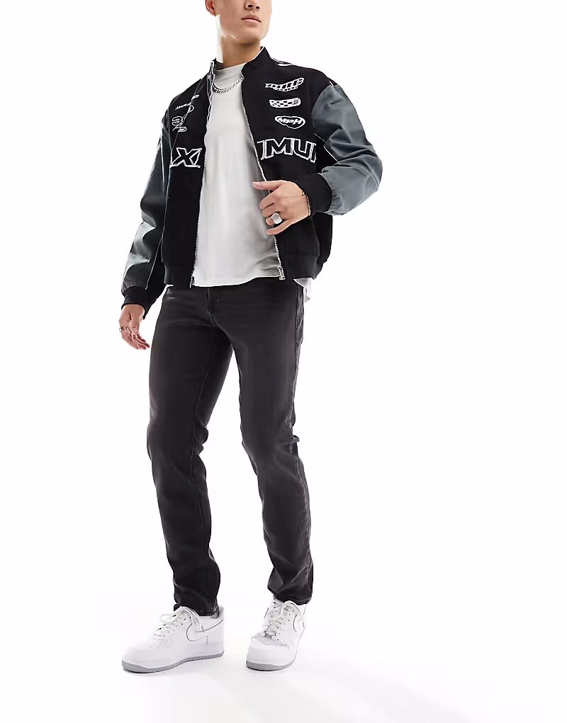 Джинсы Essentials Mike зауженного кроя, черный Jack & Jones
Джинсы Essentials Mike зауженного кроя, черный Jack & Jones