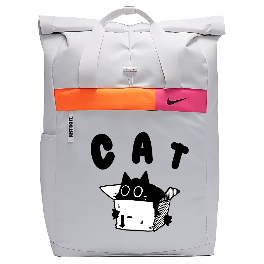 Nike Тканевый рюкзак с принтом унисекс белый, Box Cat
Nike Тканевый рюкзак с принтом унисекс белый, Box Cat