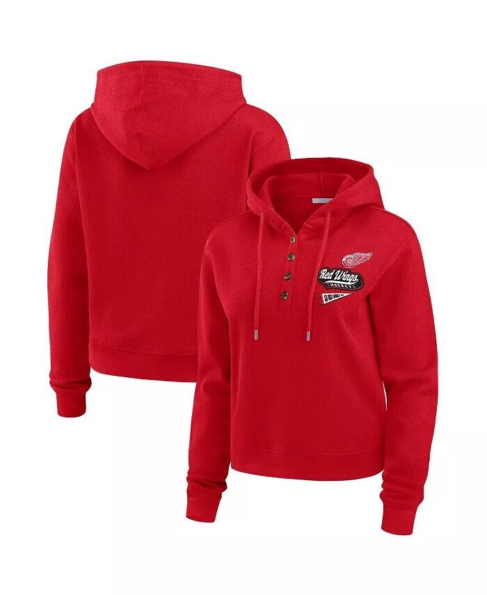 Женская красная толстовка с капюшоном Detroit Red Wings с вафельной вязкой WEAR by Erin Andrews
Женская красная толстовка с капюшоном Detroit Red Wings с вафельной вязкой WEAR by Erin Andrews