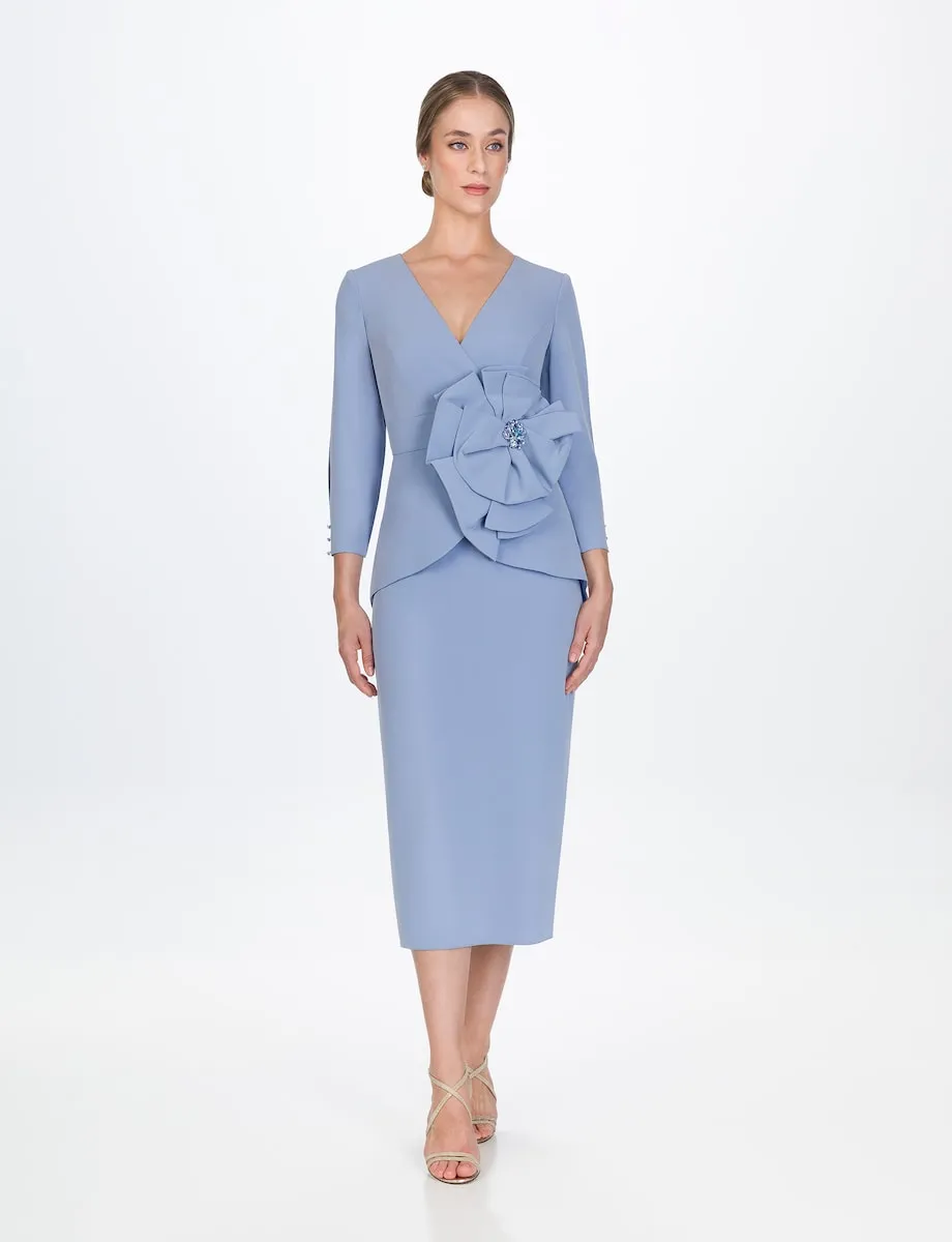 Платье-карандаш миди Sonia Peña, голубой 
Платье-карандаш миди Sonia Peña, голубой