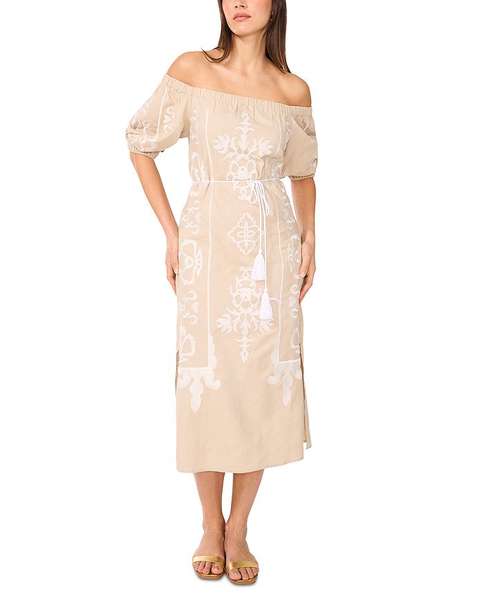 Платье миди с открытыми плечами и кистями VINCE CAMUTO, коричневый/бежевый
Платье миди с открытыми плечами и кистями VINCE CAMUTO, коричневый/бежевый