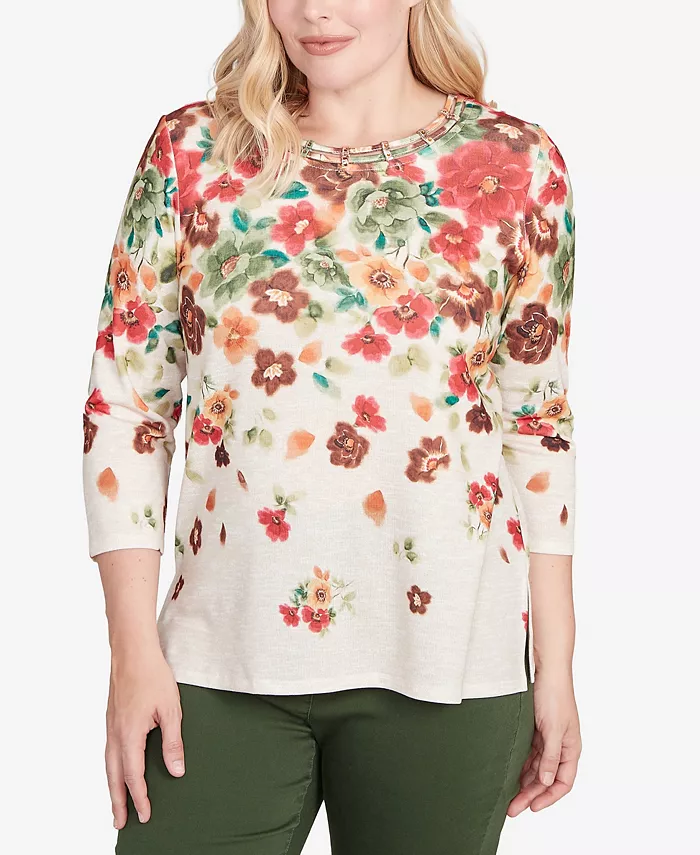Топ Petite Mount Laurel с цветочным принтом и отделкой горловины Alfred Dunner, мультиколор
Топ Petite Mount Laurel с цветочным принтом и отделкой горловины Alfred Dunner, мультиколор