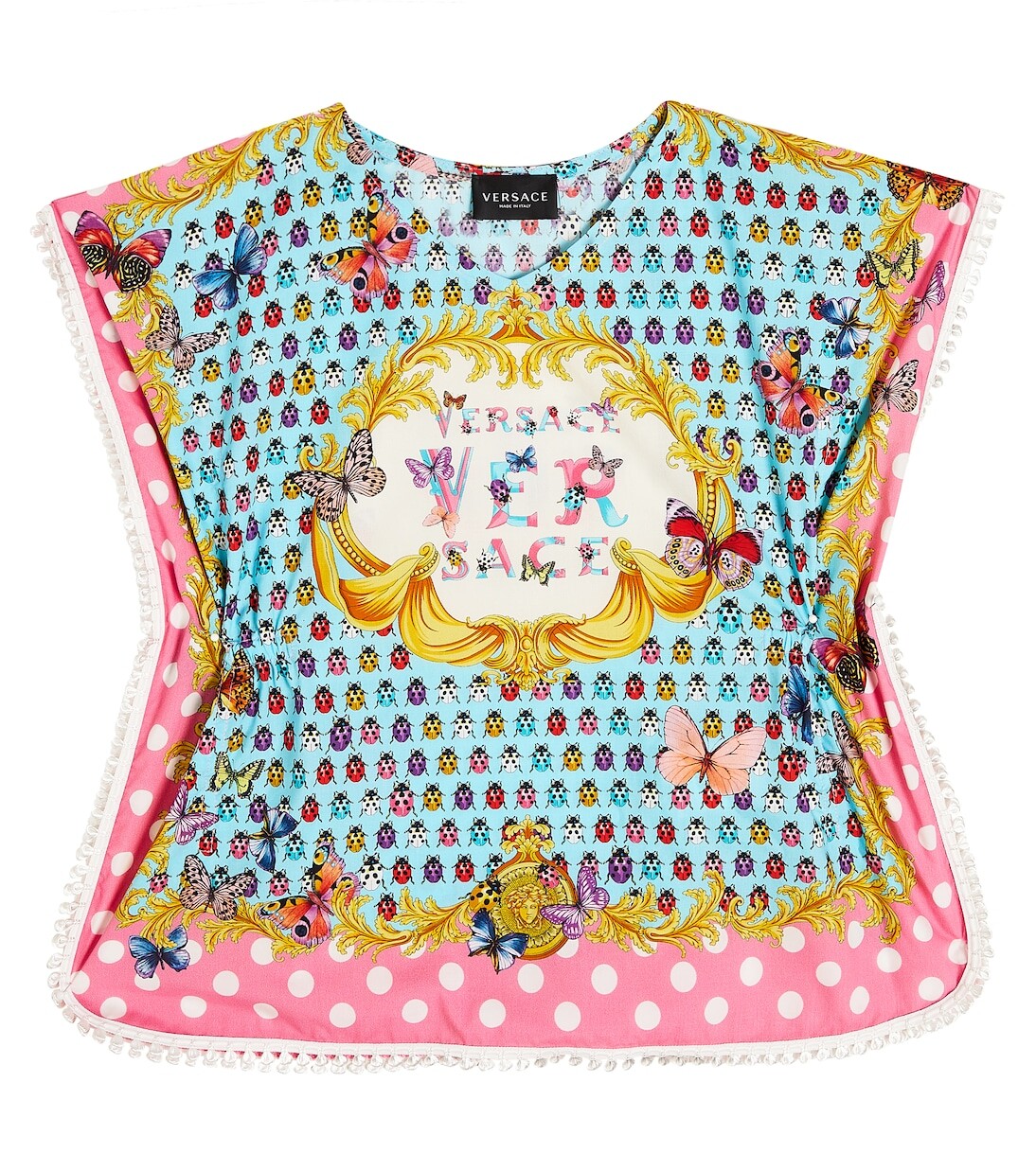 Детское хлопковое накидка «бабочки» Versace Kids, мультиколор
Детское хлопковое накидка «бабочки» Versace Kids, мультиколор