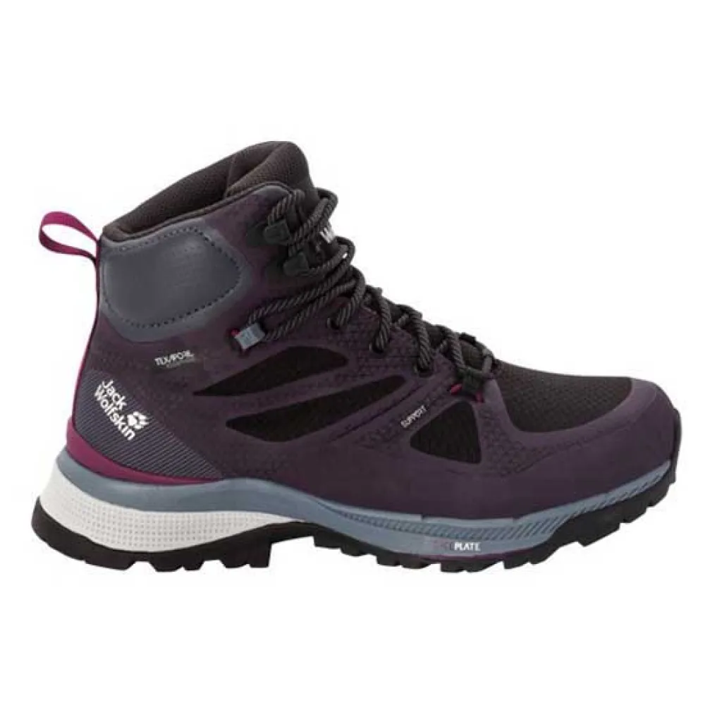 Треккинговые ботинки Jack Wolfskin Force Striker Texapore Mid, фиолетовый 
Треккинговые ботинки Jack Wolfskin Force Striker Texapore Mid, фиолетовый