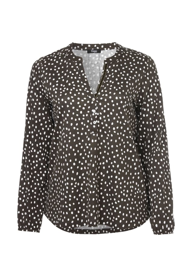 Блузка с длинными рукавами женственная блузка с длинными рукавами и узором в горошек по всей поверхности. Frapp, мультиколор
Блузка с длинными рукавами женственная блузка с длинными рукавами и узором в горошек по всей поверхности. Frapp, мультиколор