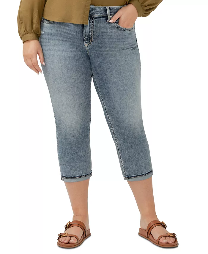 Капри Suki Curvy Fit Plus Size со средней посадкой Silver Jeans Co., синий
Капри Suki Curvy Fit Plus Size со средней посадкой Silver Jeans Co., синий