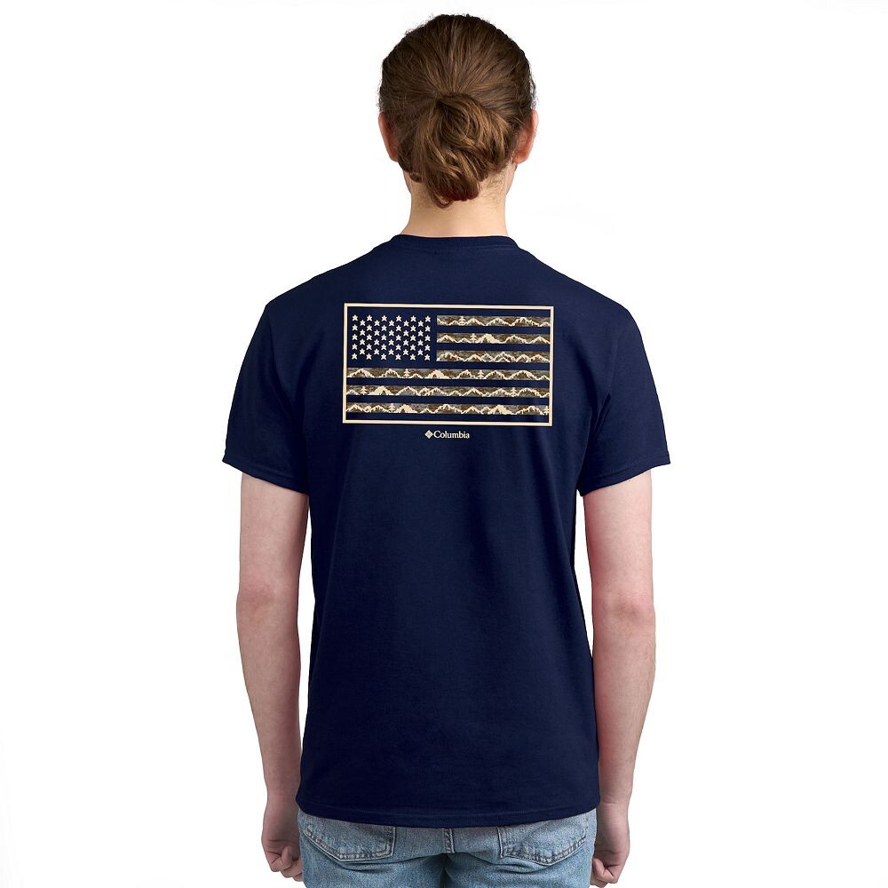 Мужская футболка с короткими рукавами и графическим принтом Columbia Americana Adventure, цвет Navy Flag
Мужская футболка с короткими рукавами и графическим принтом Columbia Americana Adventure, цвет Navy Flag
