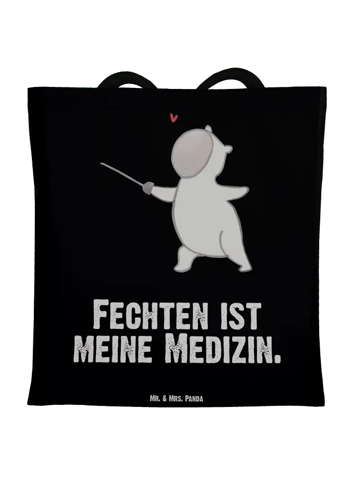 Сумка для переноски Mr & Mrs Panda Panda Fechten, черный
Сумка для переноски Mr & Mrs Panda Panda Fechten, черный