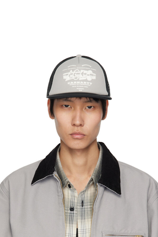 Серо-черная кепка Runaway Trucker Carhartt Work In Progress 
Серо-черная кепка Runaway Trucker Carhartt Work In Progress