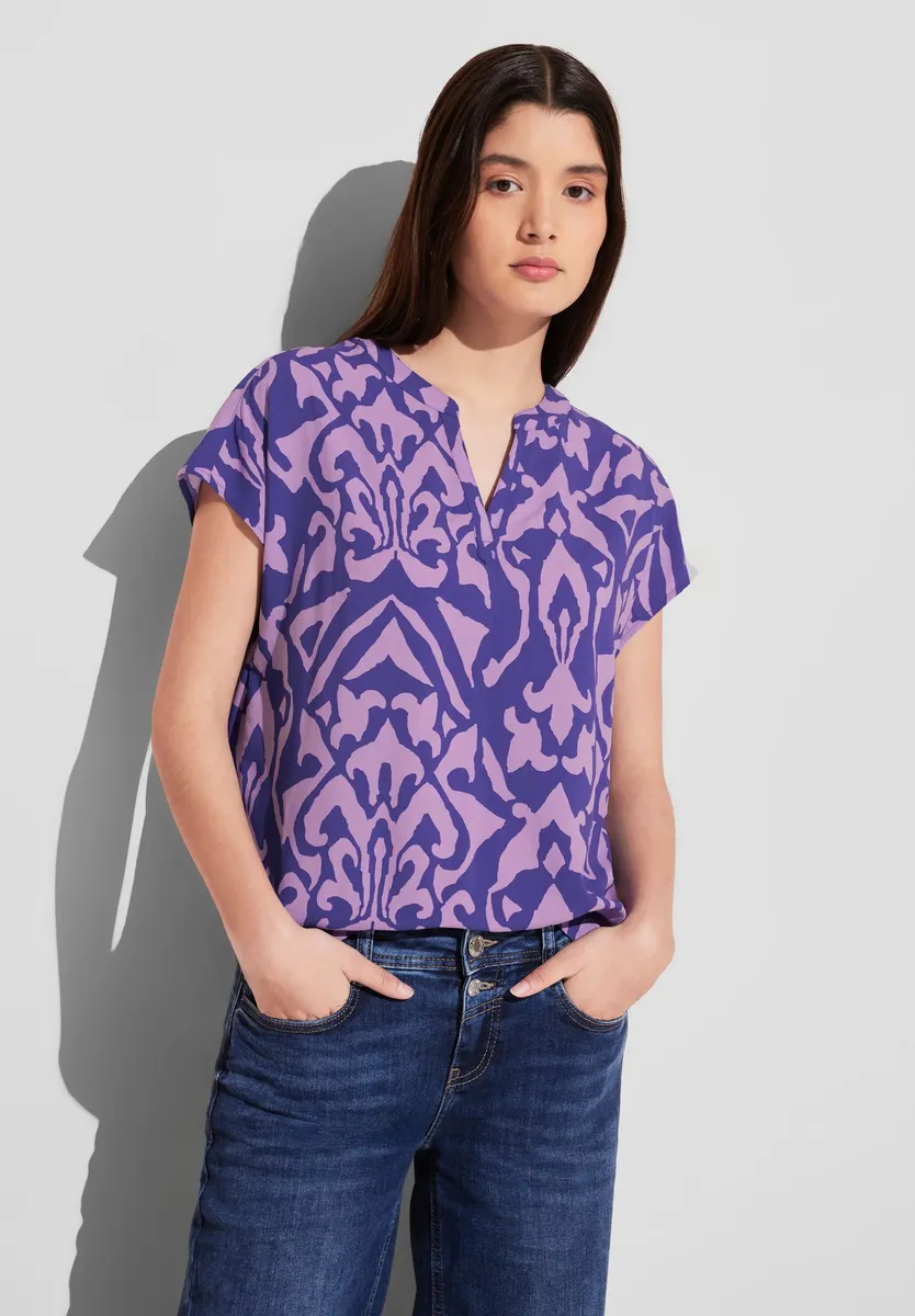 Блузка-топ STREET ONE с графическим узором, синий
Блузка-топ STREET ONE с графическим узором, синий