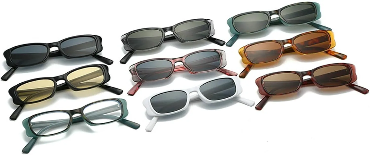 Модные солнцезащитные очки в узкой прямоугольной оправе для женщин, ретро-очки в овальной форме, модные маленькие очки с защитой от УФ-излучения UV400 mincl, Black
Модные солнцезащитные очки в узкой прямоугольной оправе для женщин, ретро-очки в овальной форме, модные маленькие очки с защитой от УФ-излучения UV400 mincl, Black