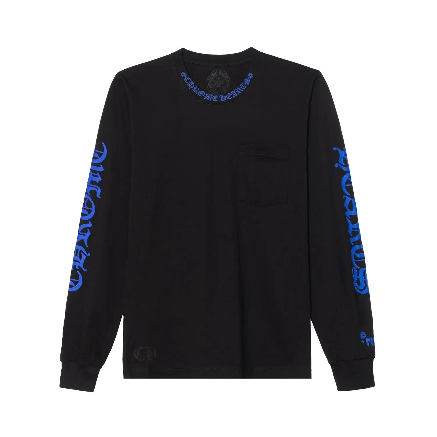 1988 Neck logo Long sleeve T shirt Chrome Hearts, синий
1988 Neck logo Long sleeve T shirt Chrome Hearts, синий