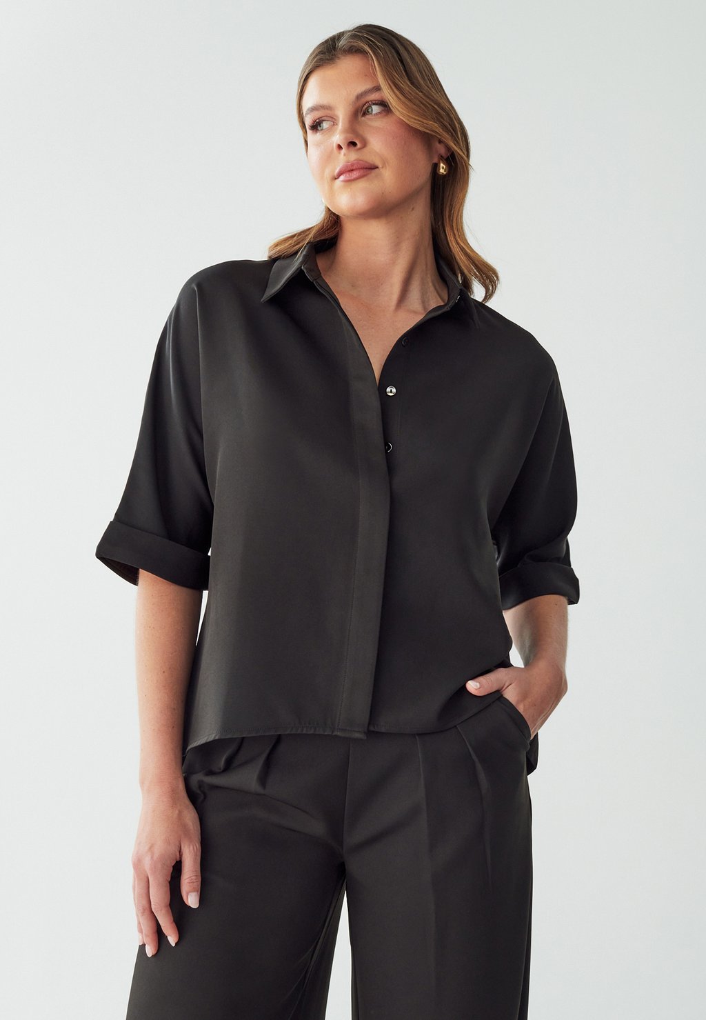 Блузка на пуговицах TENNESSEE WILLA, черный
Блузка на пуговицах TENNESSEE WILLA, черный