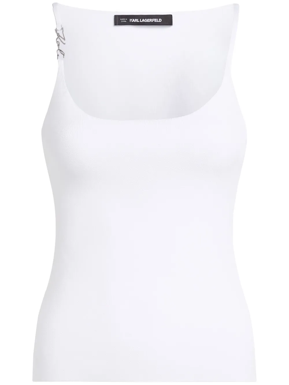 Трикотажный топ без рукавов KARL LAGERFELD, белый
Трикотажный топ без рукавов KARL LAGERFELD, белый