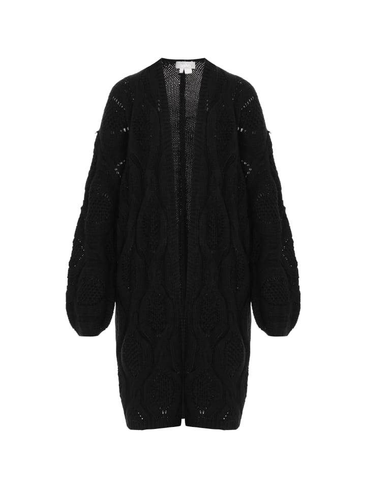 Женский кардиган черного меланжа Usha
Женский кардиган черного меланжа Usha