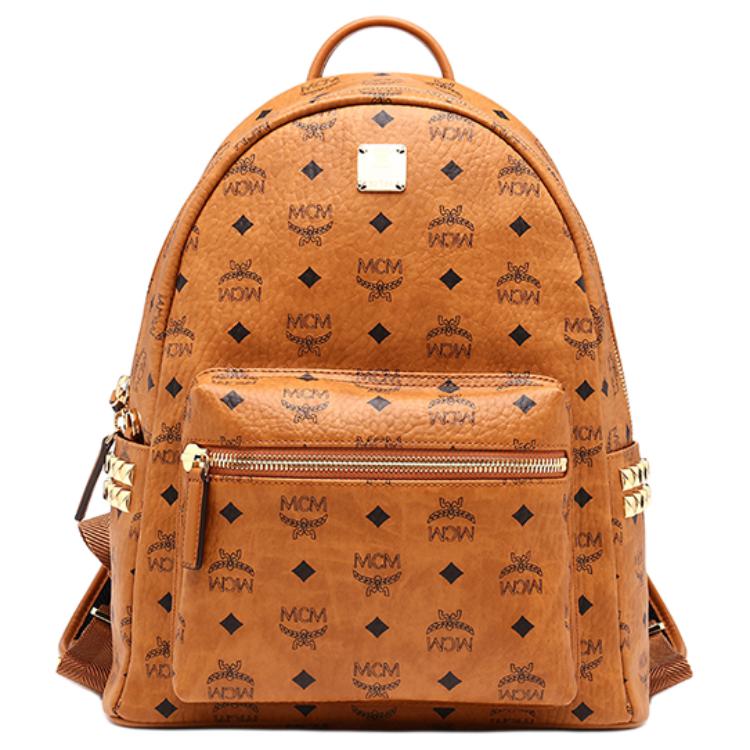 Кожаный рюкзак из ПВХ поливинилхлорида унисекс коричневый коньяк MCM 
Кожаный рюкзак из ПВХ поливинилхлорида унисекс коричневый коньяк MCM