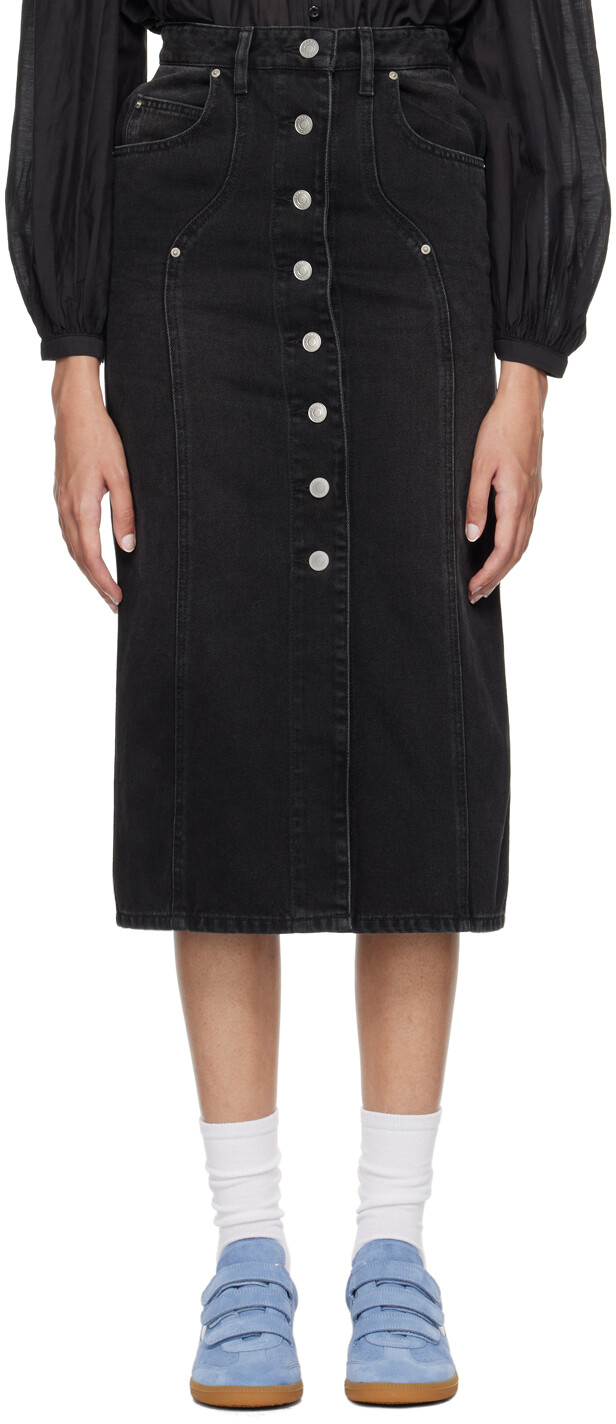 Черная джинсовая юбка-миди Vandy Isabel Marant Etoile
Черная джинсовая юбка-миди Vandy Isabel Marant Etoile