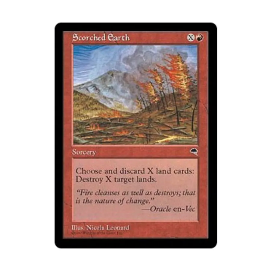 CCG Выжженная земля (клавиша R), MTG - Tempest 
CCG Выжженная земля (клавиша R), MTG - Tempest